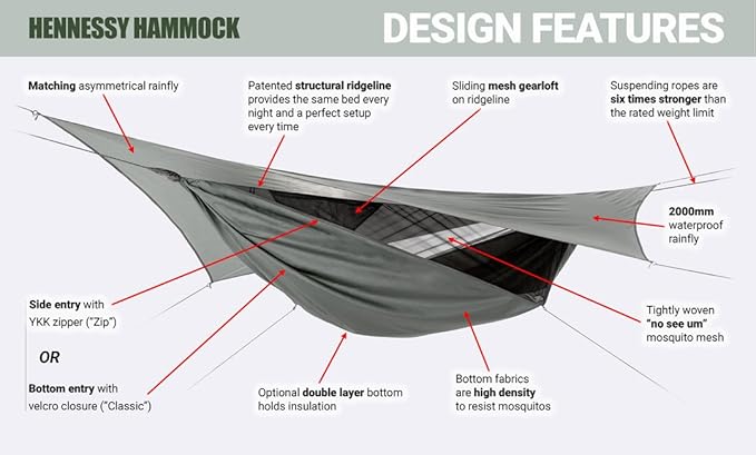 Hennessy Hammock - Explorer Deluxe Zip XL