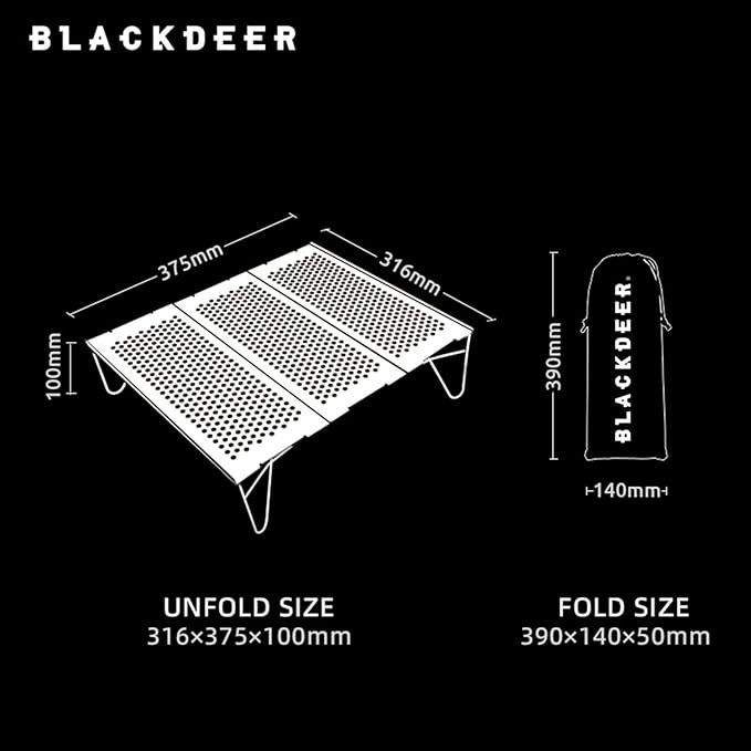 Ultralight Portable Camping Table Foldable Aluminum Alloy Mini Table for BBQ Picnic Hiking and Outdoor Activities (Silver)