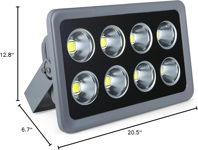 400W LED Flood Lights40000lm Super Bright 6000K White LED Security Flood LightsCommercial Industrial Lighting Fixture 12 Years Long Lifespan