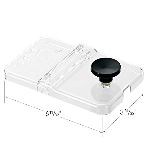 Server Products Dispenser Jar Lid Clear Plastic 1/9-Size Jar Hinged Lid for Condiment Dispenser Jars 87253 Compatible with Server 1/9 Size Fountain Jars
