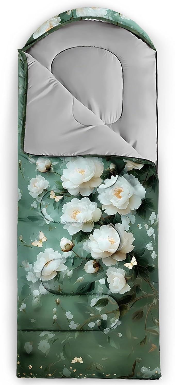 Kids Sleeping Bag for Boys Girls3D Pink Stars Print-Lightweight Warm Portable Outdoor Indoor-Waterproof Cold Weather Resistant Sleeping Bag for Camping Hiking