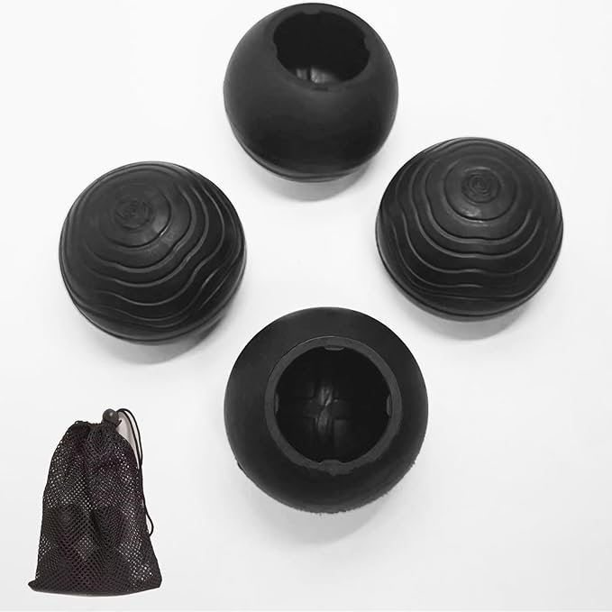 Chair Feet Covers Fits 21-23mm Camping Chairs Feets Rubber Ball Feet Anti Slipery Outdoor Fishing Hiking Foot Cover for Helinox Chair Zero One/Moon LENCE/MARCHWAY