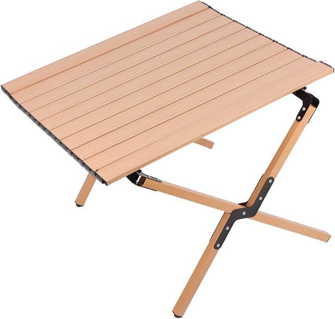 Ymiko Lightweight Foldable Camping Table with Storage Bag Stable Alloy Table for Outdoor Indoor Use