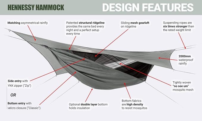 Hennessy Hammock - Safari Deluxe Zip XXL