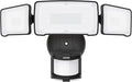 LEPOWER LED Motion Sensor Security Lights 3 Head Motion Detected 38W 4200LM Waterproof IP65 5500K Full Metal for Outdoor Garage Porch Yard (Black)