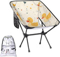 Honeybaby Folding Camping Chair Ducks dots Camping Chairs Lightweight Portable Chair Outdoor Foldable Chairs for Camping Travel Picnic Beach Hiking