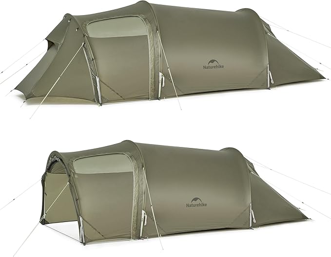 Naturehike Opalus 4 Season Camping Tent Waterproof 2-3 Person Backpacking Tent Double Layer Tunnel Winter Tents for Camping