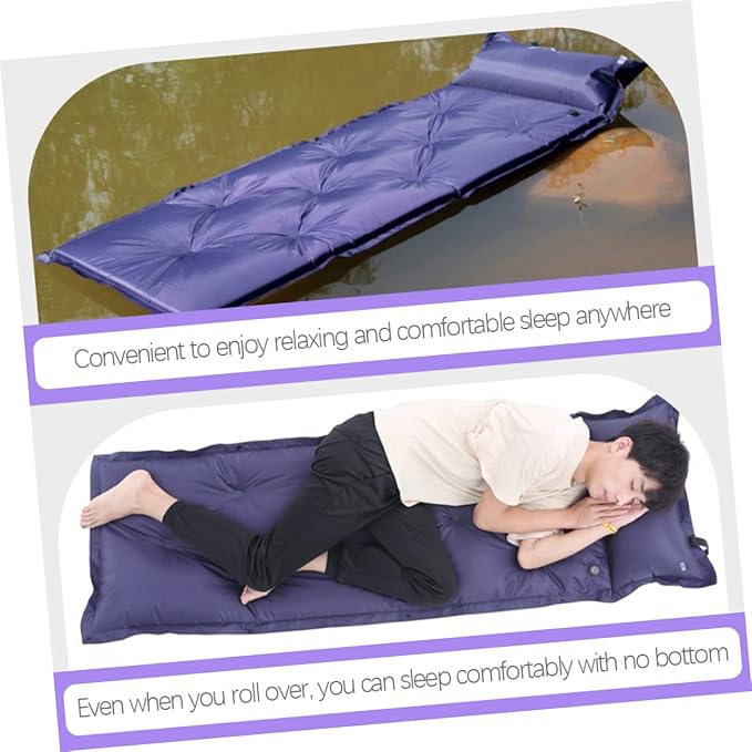 Automatic Inflatable Sleeping Pad for Camping Lightweight Dampproof Air Mattress for Outdoor Activities Portable and Camping Cushion for Hiking and Travel