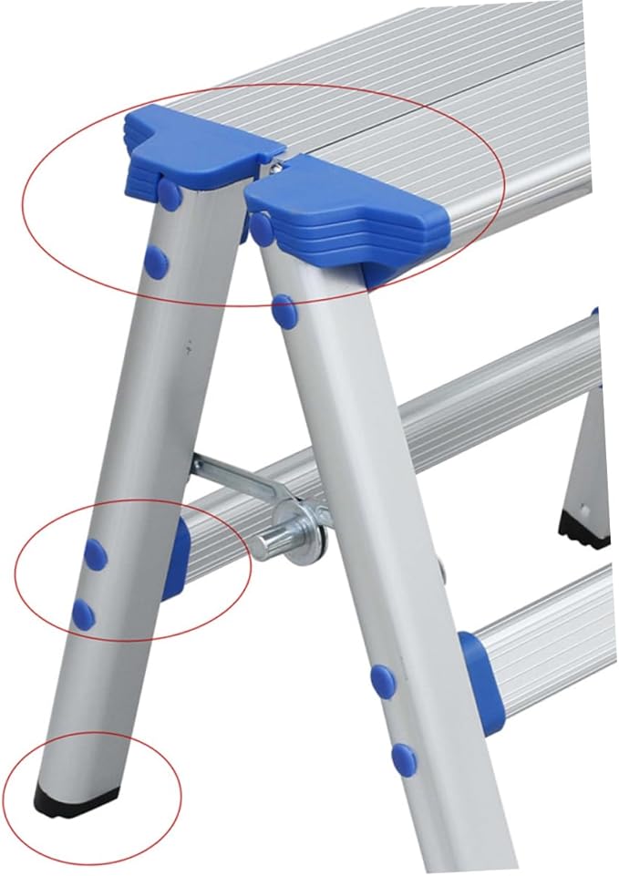 Aluminum Alloy Folding Stool for Home Outdoor Collapsible Step Ladder Chair Portable Hiking Seat Folding Design Random Style