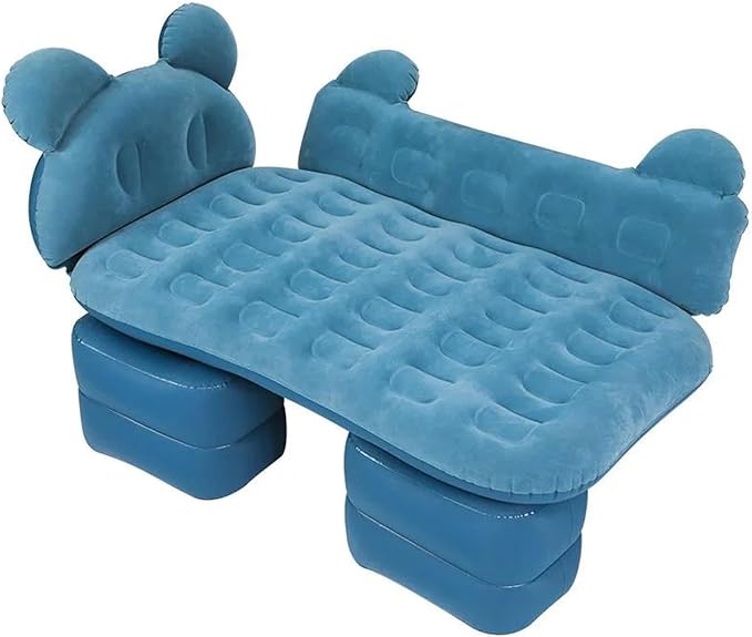 Car Inflatable Mattress SUV Back Seat Inflatable Bed Camping Inflatable Mattress Flocked PVC Car Mattress 185 * 80 Cm Foldable Lathe