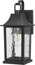 Outdoor Wall Light 13 Sconce with Water Pattern Glass Waterproof &amp Rustproof Exterior Lighting Weatherproof Front Porch Lightsfor House Garage Doorway Patio (1 Pack Black)