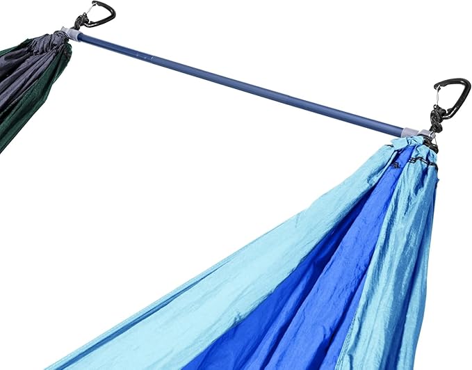 ENO Fuse Tandem Hammock System Colour Slate Lightwieght Fuse Spreader Bars Two Hammocks Side by Side Dac Grren Anodised Aluminium Alloy Eliminates Enviro Damage Weight 277 g
