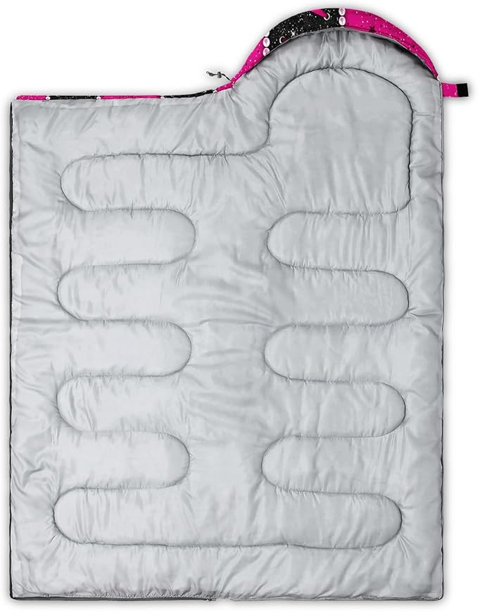QOOMO Camping Sleeping Bags3 Season Warm &amp Cool WeatherLightweightWaterproof Sleeping Bags for Adults &amp KidsTravelingand OutdoorsCamping Gear Equipment