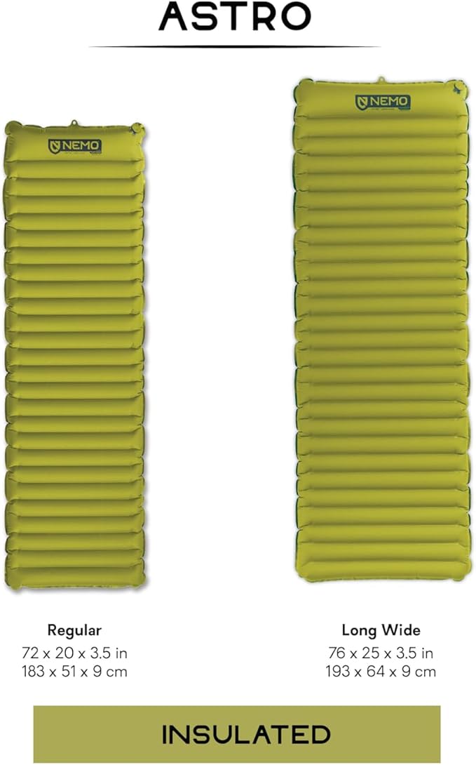 Nemo Equipment Astro Sleeping Pad - Long Wide - Birch Bud