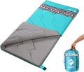 VILLEY Camping Sleeping Bag Lightweight Backpacking Sleeping Bag with Compression Sack for Adults &amp Kids Outdoor Camping Hiking Equipment for 3 Season Warm &amp Cool Weather - Summer Spring F