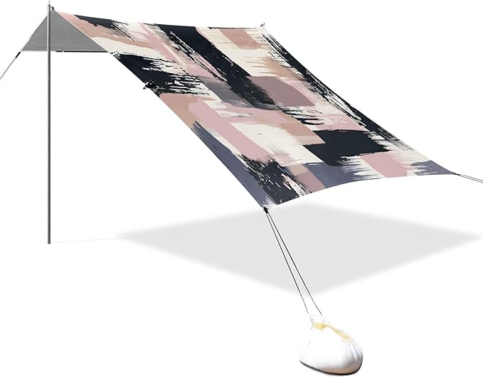 Graffiti Camping Sun Shelter Beach Tent Portable Beach Sun Shade Outdoor Canopy for Camping Trips Fishing Picnic