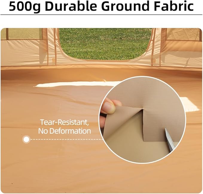 Inflatable Tents for Camping Blow Up Tent with Hand Pump Easy Setup 4 Season Inflatable Tent with Mesh &amp Chimney Window. Waterproof Oxford Air Tents for Camping 4/6/8/10/12