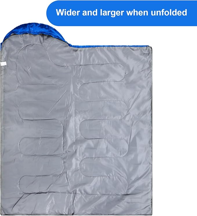 Tudomro Camping Sleeping Bag for Adults Lightweight Packable Waterproof Camping Gear Equipment to Keep Warm for Outdoor Backpacking Hiking Travel