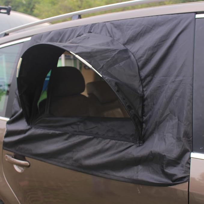 MC&ampSA Window Tent SUV Tent Screen Mesh Sun Shade Cover Sleep in Car Air Flow in Keep Bugs Out for Camping Road Trip