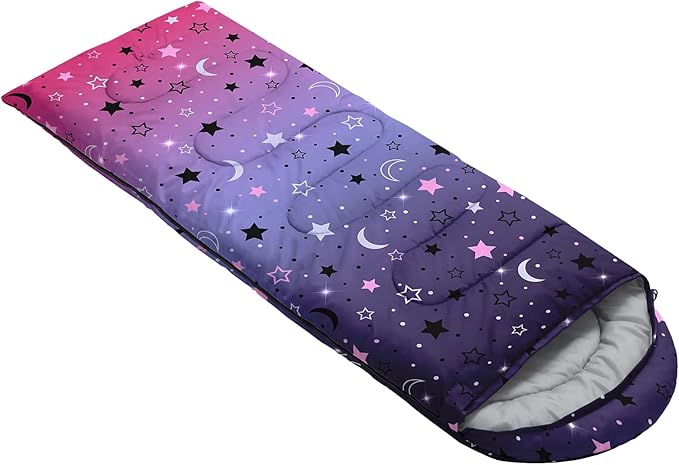 QOOMO Camping Sleeping Bags3 Season Warm &amp Cool WeatherLightweightWaterproof Sleeping Bags for Adults &amp KidsTravelingand OutdoorsCamping Gear Equipment