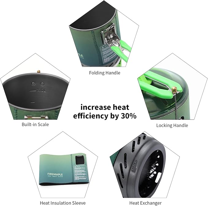 Fire-Maple Fixed Star X2 Backpacking and Camping Stove System Outdoor Propane Camp Cooking Gear Portable Pot Jet Burner Set Ideal for Hiking Trekking Fishing Hunting Trips and Emergency Use