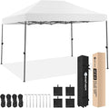 Yesker 10x15 Pop Up Canopy Tent - Instant Outdoor Canopy Easy Setup Gazebo Waterproof &amp UV Protection Large Adjustable Height Instant Sun Shelter Tents for Patio Backyard Market Party Events Wh