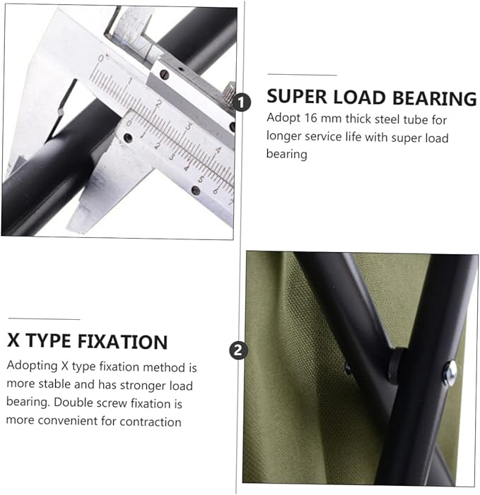 SUPVOX Tube Frame Portable Camping Chairs Outdoor Chair Insulation and Storage