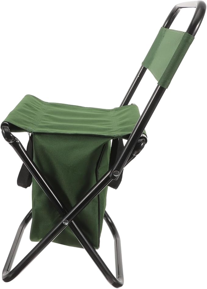 SUPVOX Lightweight Folding Camping Table Seat Portable Outdoor Chair for BBQ and Beach