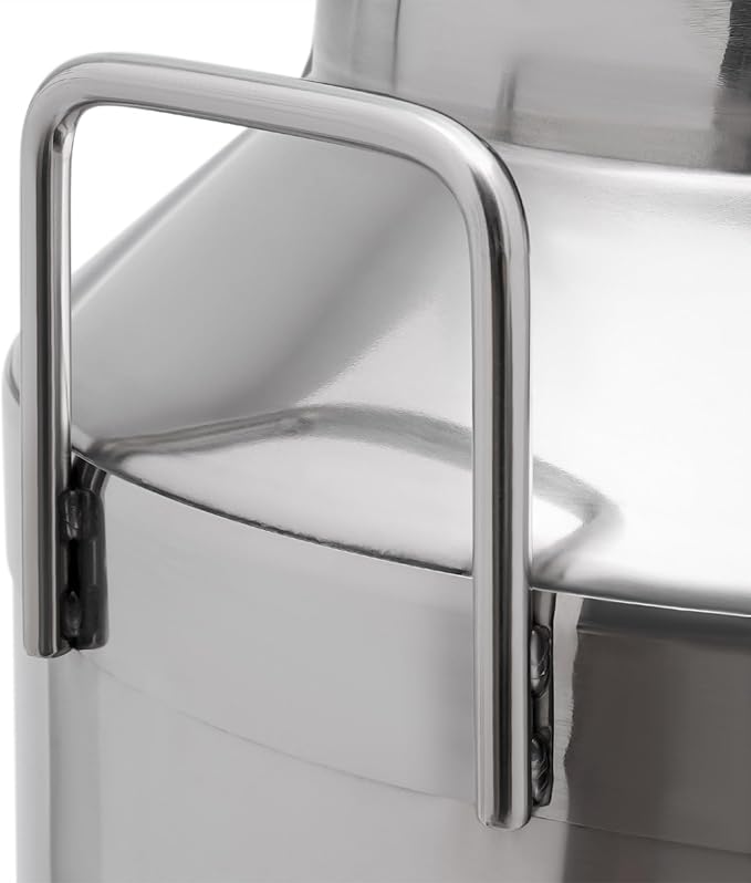 60L Stainless Steel Milk Can Heavy Duty Food Storage &amp Transport Container for Dairy Wine Grains Ideal for Home Farm &amp Commercial Use With a Faucet