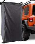 Vehicle Side Shower Tent RV Outdoor Shower Enclosure Outdoor Camping Awning Shower Room Waterproof for Long Road Trips Van Beach(Black)