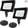 LED Flood Lights Outdoor 100W 13000LM IP65 Waterproof Adjustable Knuckle Mount LED Security Light800W Halogen Equiv5000K Daylight Dusk to Dawn Flood Light for Yard Garage2 Pack