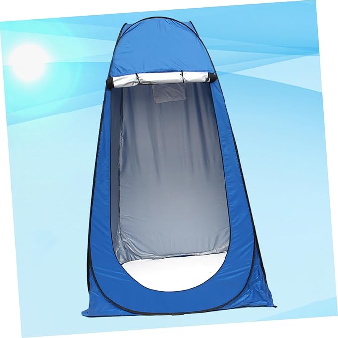 1Pc Portable Automatic Changing Clothes Tent for Fishing and Camping Movable Outdoor Dressing Room Beach Tent Blue