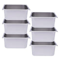 6 Pack Hotel Pans 6 Deep Stainless Steel Steam Table Pan Restaurant Steam Table Plate Commercial Food Storage Containers for Hotel Cafeteria Party 12.99 L x 10.24 W