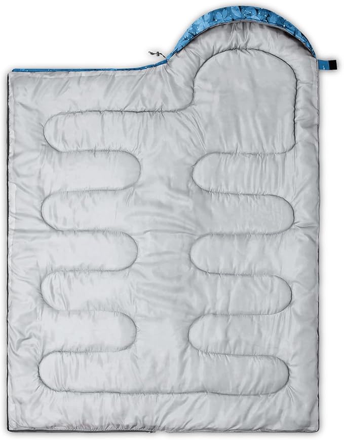 QOOMO Camping Sleeping Bags3 Season Warm &amp Cool WeatherLightweightWaterproof Sleeping Bags for Adults &amp KidsTravelingand OutdoorsCamping Gear Equipment