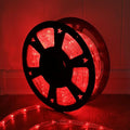 50ft 360 LED Waterproof Rope Lights 110V Connectable Indoor Outdoor Red Led Rope Lights for Outside Deck Patio Pool Camping Bedroom Decor Landscape Lighting and More (Red)