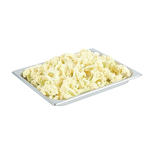 Restaurantware Hotel Pan 1 Count 1/2 Half Size Anti-Jam 1.2” Deep Freezable 24 Gauge Stainless Steel Steam Pan - Lid Sold Separately for Use in Commercial Kitchens Catering Event and Parties