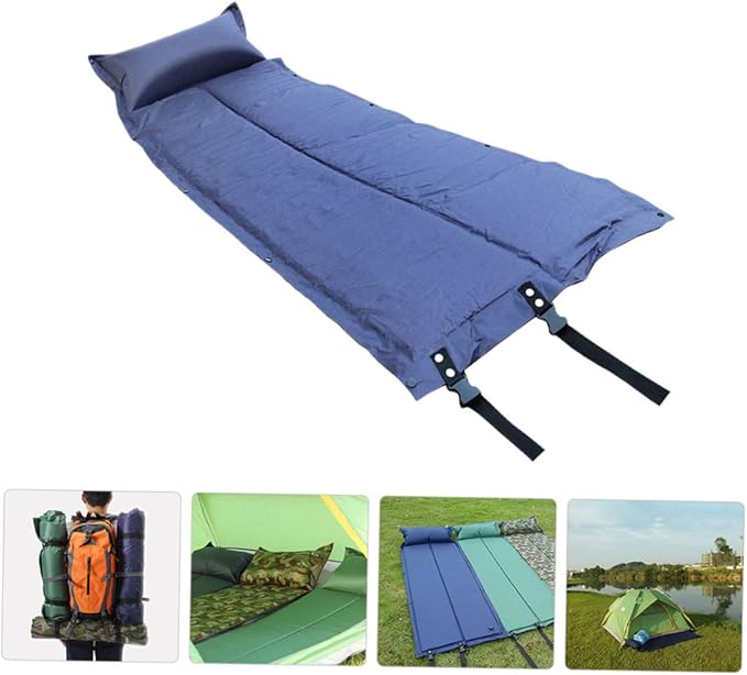 Portable Inflatable Sleeping Pad Ergonomic Camping Mat for Outdoor Activities Durable Comfortable Design for Backpacking Hiking Beach and Picnics Convenient Camping