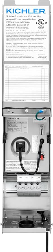 Kichler Pro Series Transformer 300W in Stainless Steel Compact Outdoor Power Supply 15PR300SS