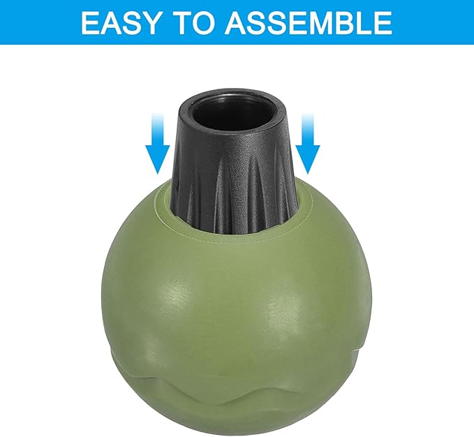PATIKIL 0.55 Inch Chair Feet Replacement 8 Pack TPE Outdoor Camping Chair Leg Tips Ball Cap Folding Chair Legs Floor Protectors Stability on Rugged Fit for 0.55(14mm) Chair Feet Green