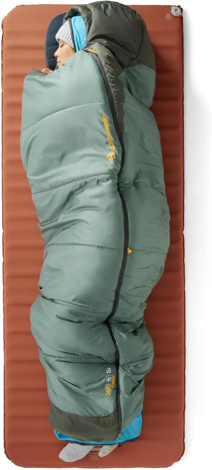 Sea to Summit Pursuit Self-Inflating Sleeping Mat for Camping and Backpacking Rectangular - Regular (72 x 25 x 2 inches)