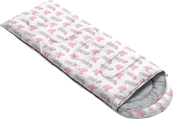 QOOMO Camping Sleeping Bags3 Season Warm &amp Cool WeatherLightweightWaterproof Sleeping Bags for Adults &amp KidsTravelingand OutdoorsCamping Gear Equipment