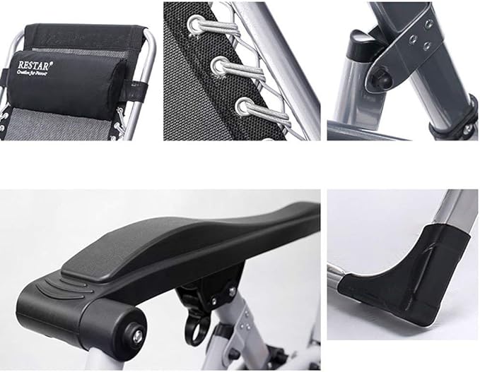 Recliners Amazing Lounge Chair Folding Chair Lunch Break Chair Portable Napping Bed Outdoor Balcony Lazy Chair Back Office Chair Leisure Chair Garden Chair