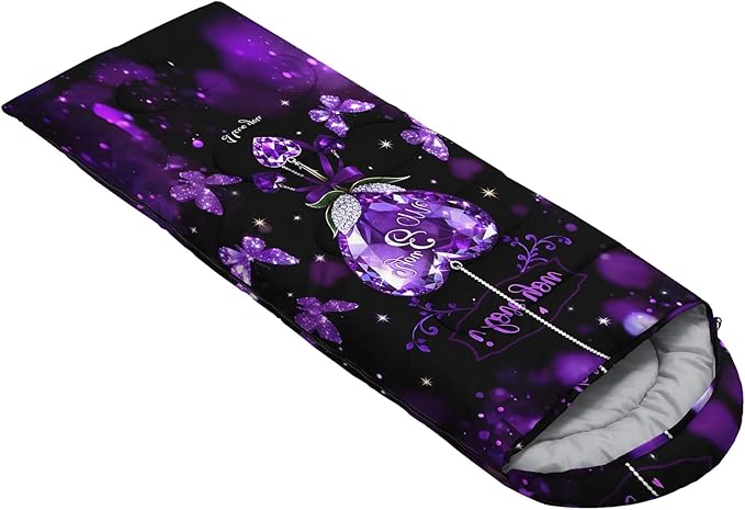QOOMO Camping Sleeping Bags3 Season Warm &amp Cool WeatherLightweightWaterproof Sleeping Bags for Adults &amp KidsTravelingand OutdoorsCamping Gear Equipment