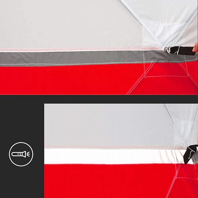 Goutime Professional Work TentInstant Pop-Up Canopy Tent 2x2m Heavy-Duty Portable Shelter for Construction Site Outdoor Workshop Warehouse &amp CampingRed