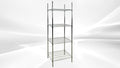 Commercial Chrome Wire Shelving Rack 4 Tier Wire Shelf for Storage H71xW24xD18 All Stainless-steel Heavy Duty ETL