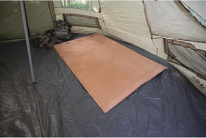 Guide Gear Self Inflating Double Sleeping Pad 2 Person 3-inch Foam Padding Portable Camping Backpacking Hunting Tent Accessories