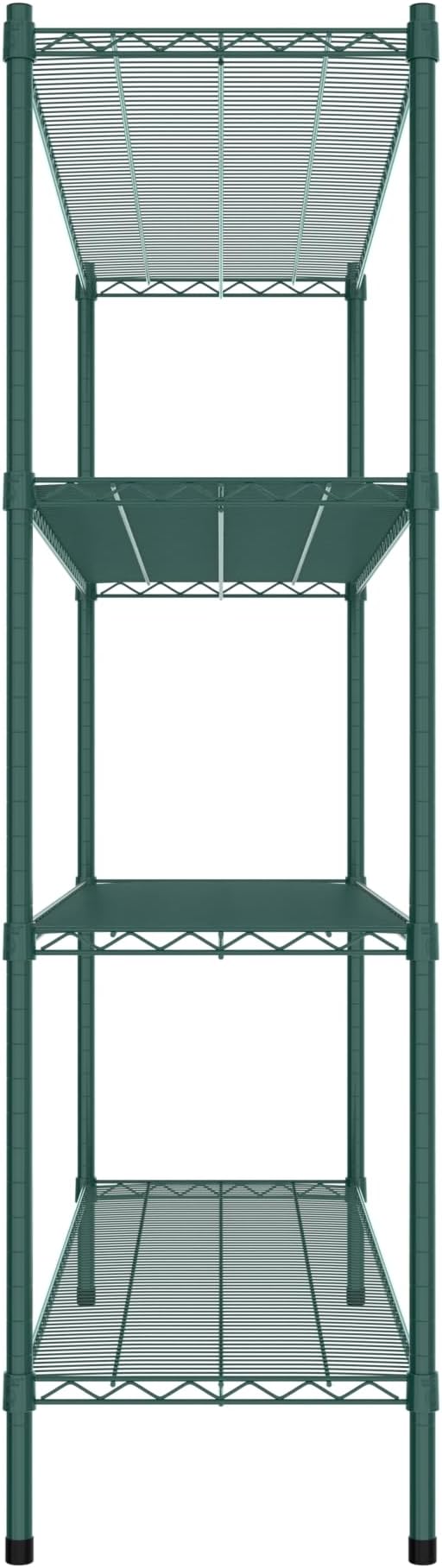 Commercial NSF Listed Green Epoxy Stationary Wire Shelving Kit 18 x 60 x 64 with 4 Shelves Perfect for Warehouse Walk-in Refrigerator Freezer Grocery Store Restaurant Dishroom