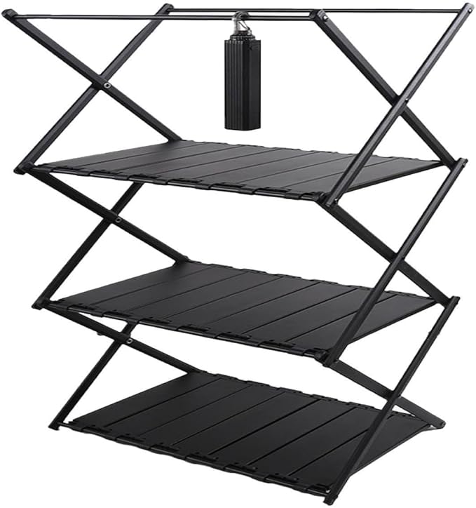 The Folding Shelves are Flexible and Versatile Portable Adjustable and Easy to fold
