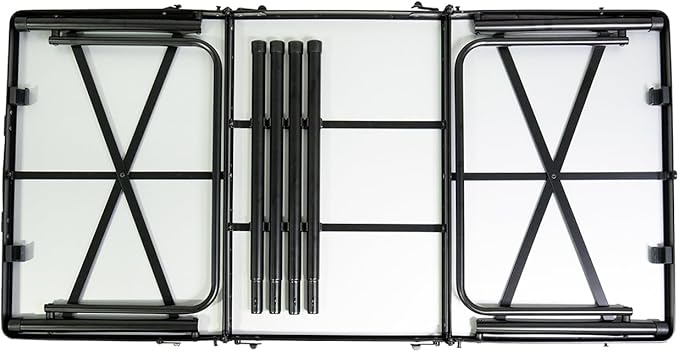 Two-Fold Camping Table - Compact Aluminum Camping Table Seats 4