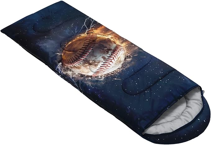 Kids Sleeping Bag for Boys GirlsCheckerboard Cat Print-Lightweight Warm Portable Outdoor Indoor-Waterproof Cold Weather Resistant Sleeping Bag for Camping Hiking